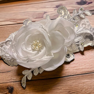 Flower and Lace Headband