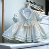 Girl's Cream Pique Dress