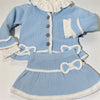 Baby Blue and White Girl's Set