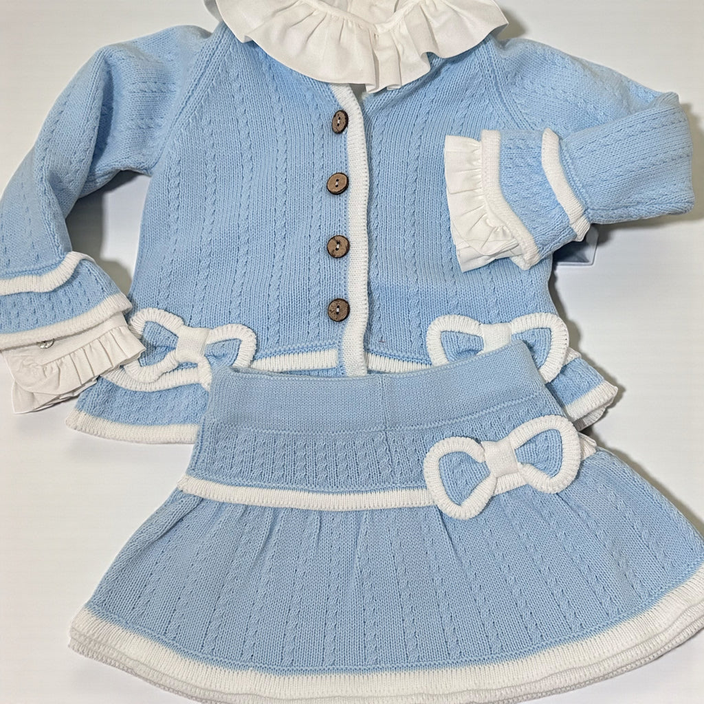 Baby Blue and White Girl's Set