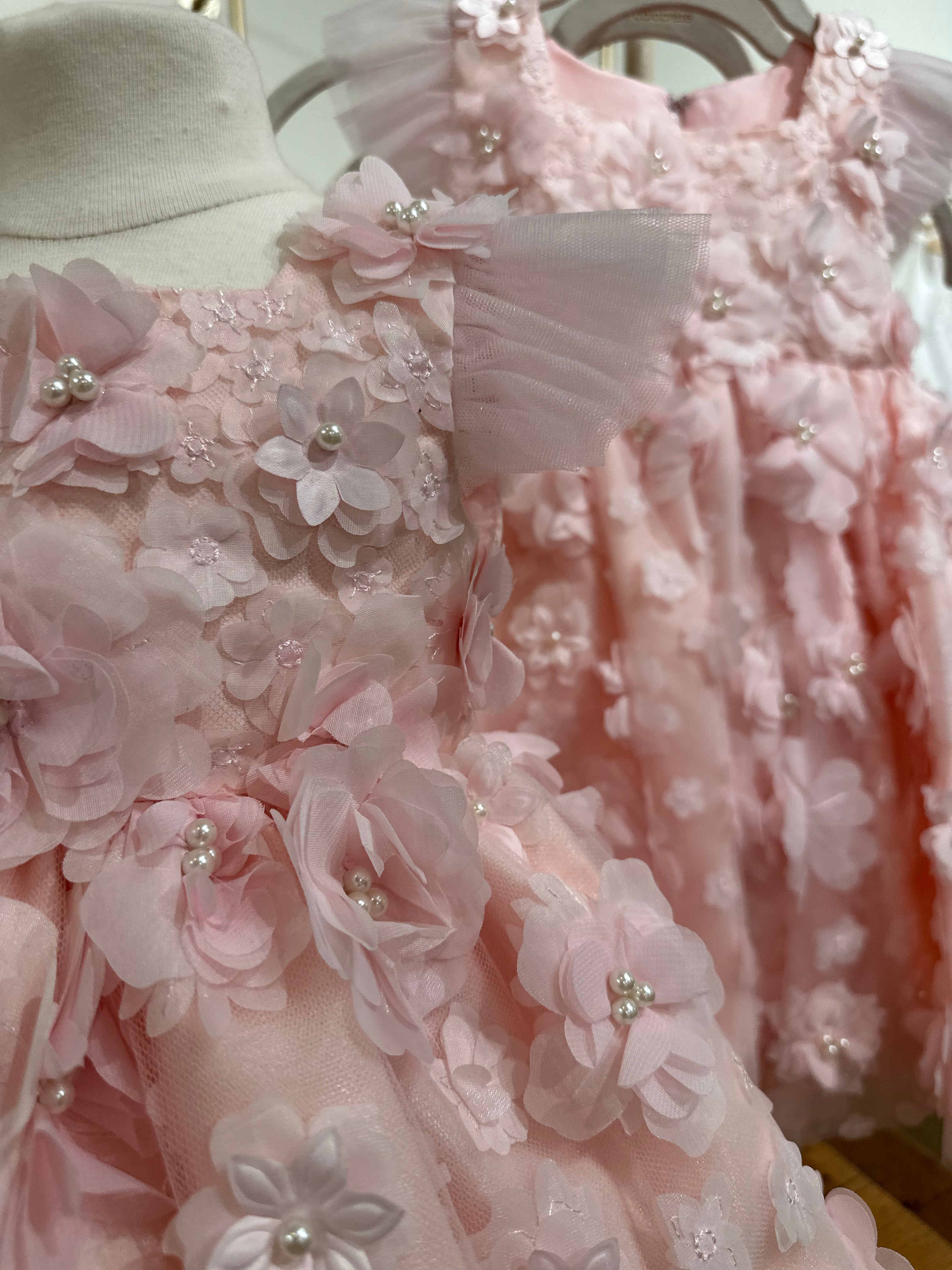 Little Treasures Dimenional Flower Dress