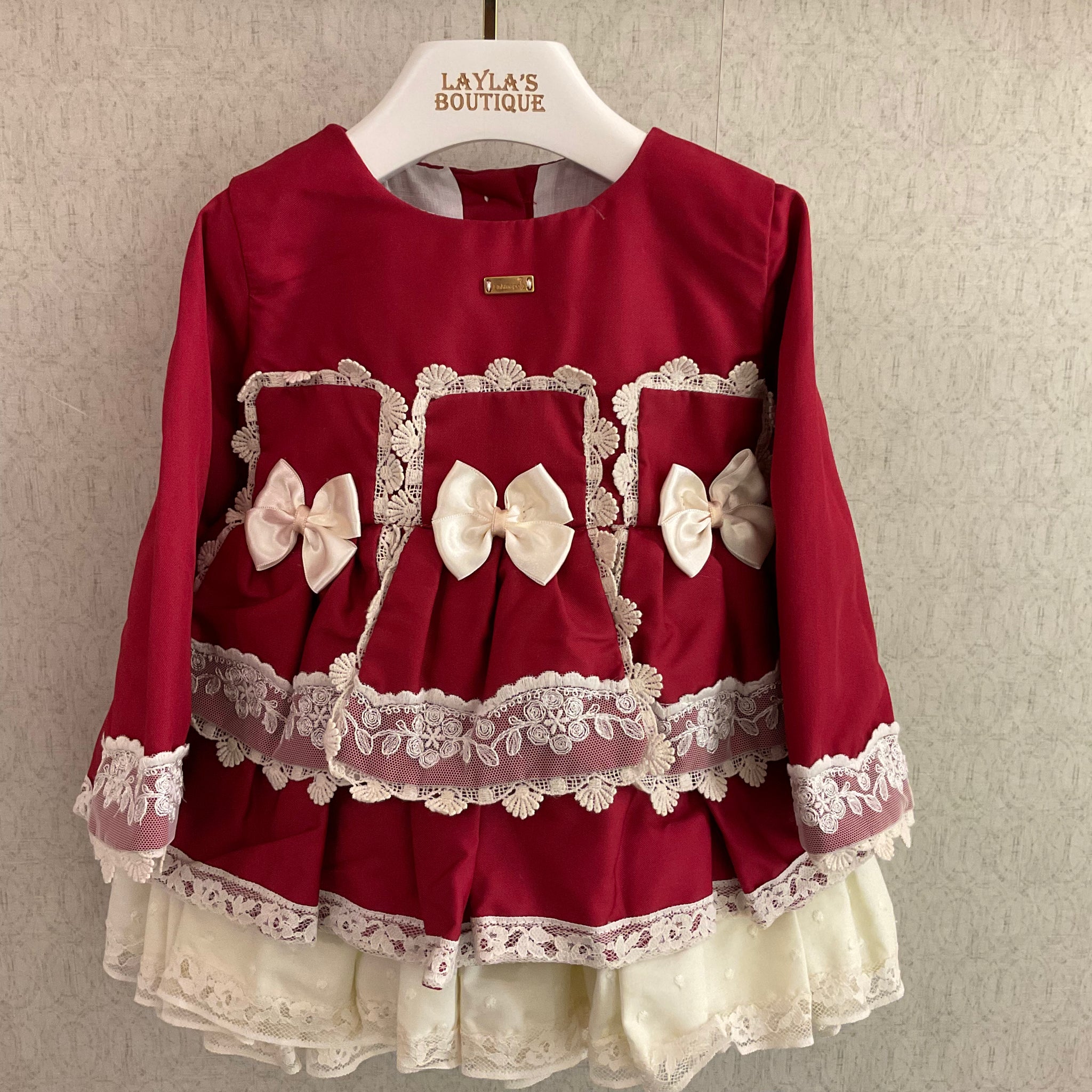 la amapola red dress LA AMAPOLA - Tirol Baby Dress