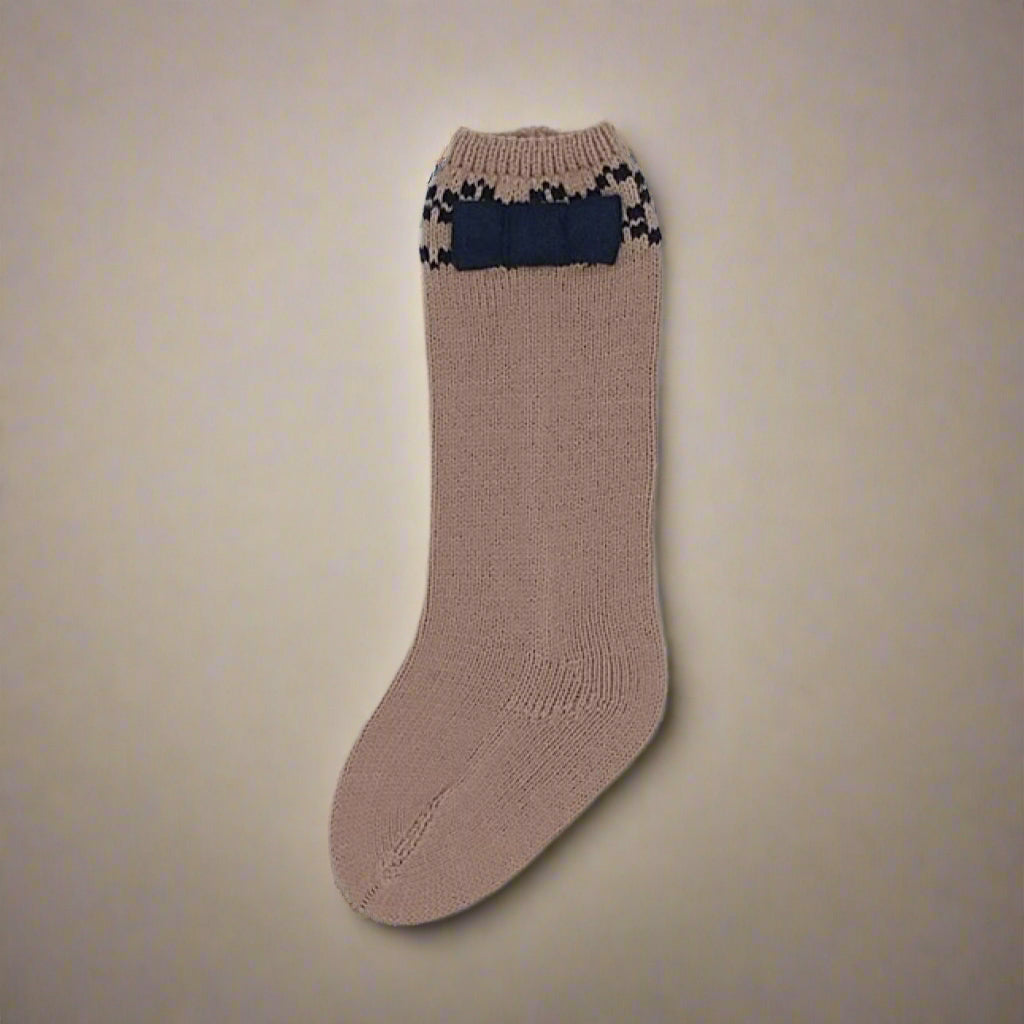 Camel and Navy Socks