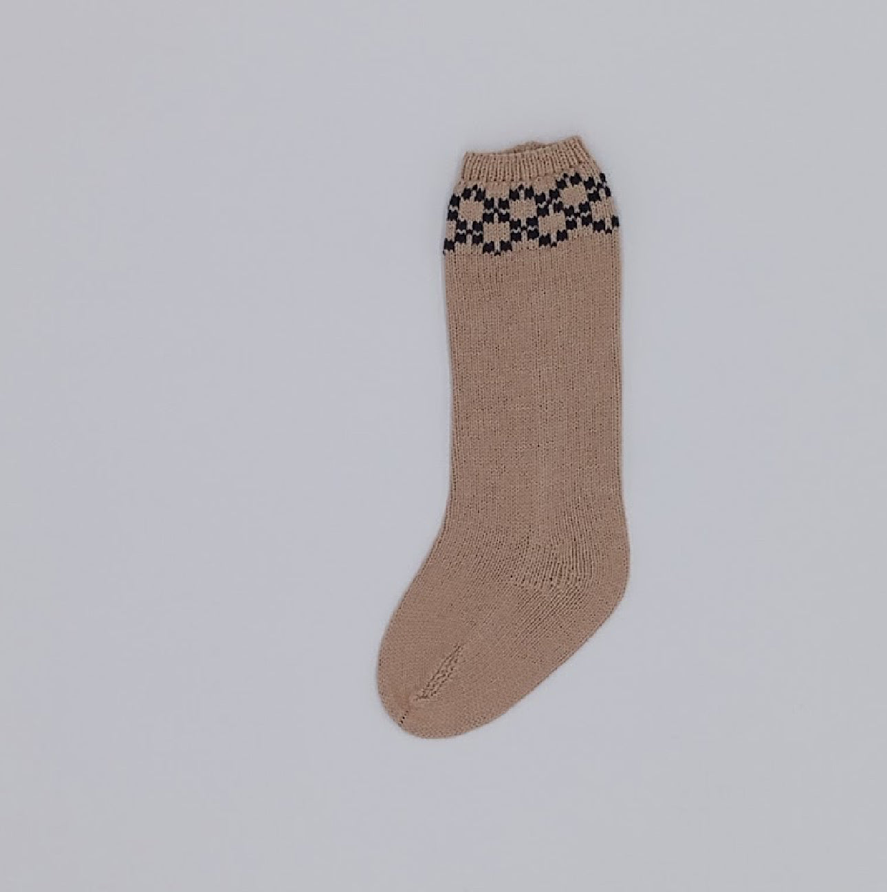 Camel and Navy Unisex Sock