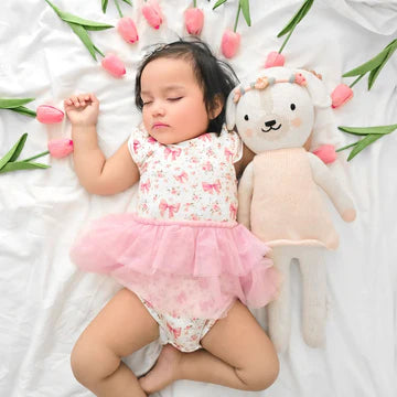 Body de tutú con estampado floral de ditsy