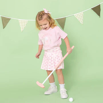 Camiseta de golf de papá para niña