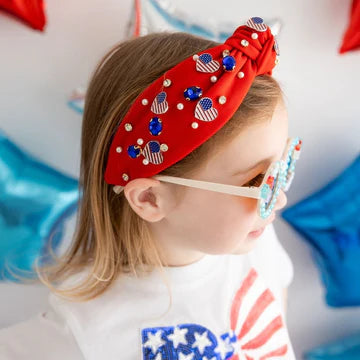 Patriotic Gemstone Headband