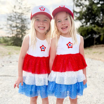Patriotic Star Tank Tutu Dress