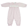 Pink Smocked Footie