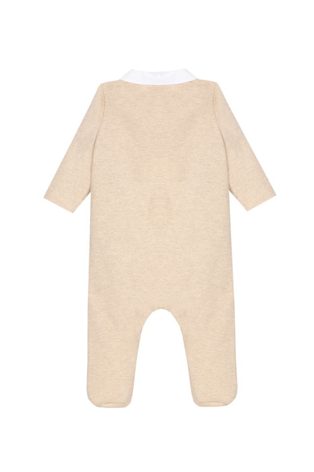 Beige Infant Boy Footie
