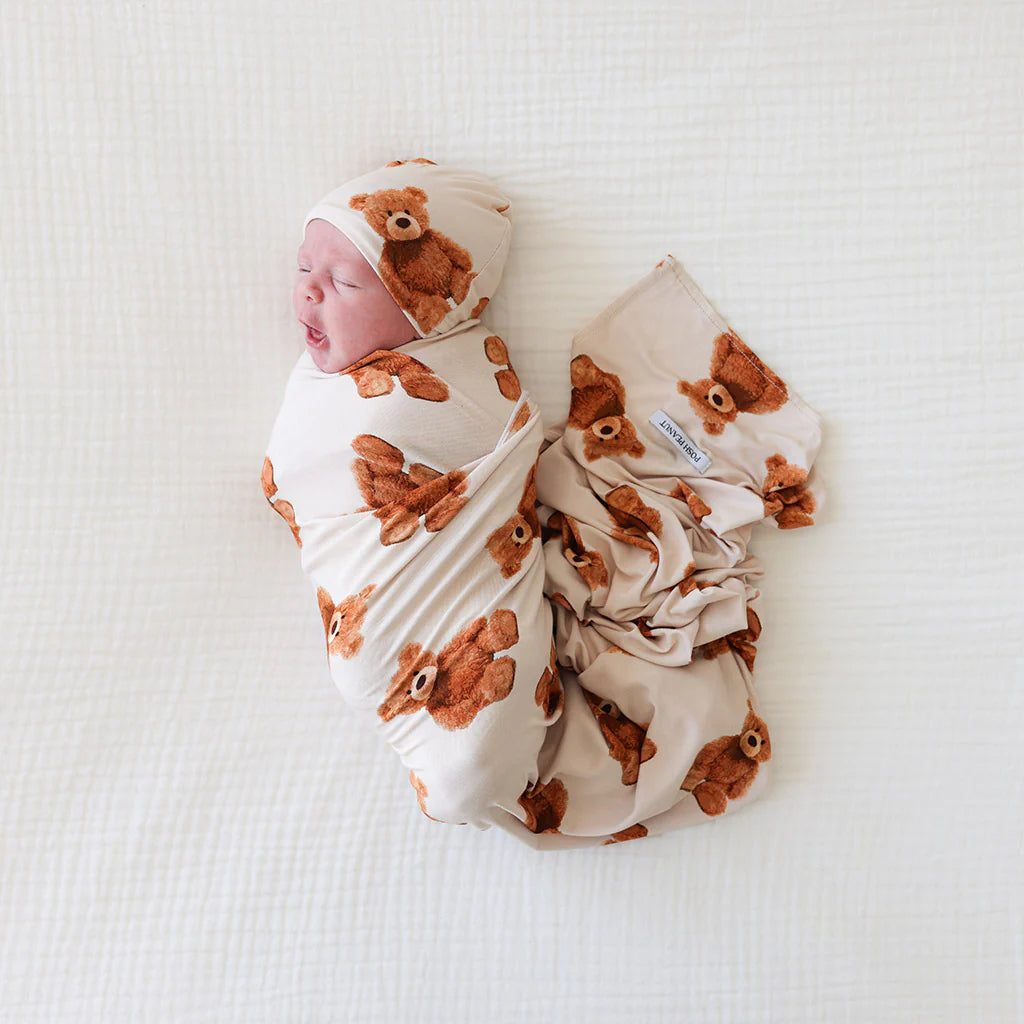 Posh Peanut Teddy Bear Swaddle