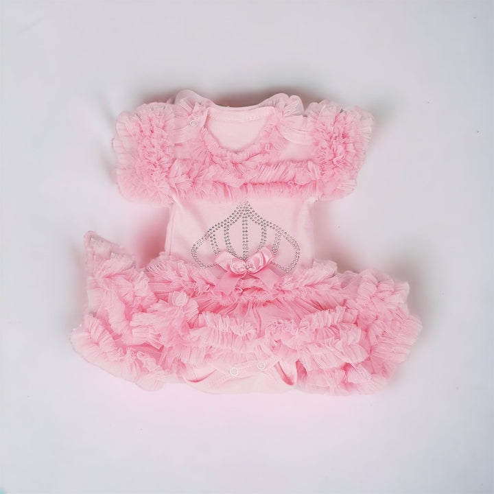 Infant Pink Crown Romper