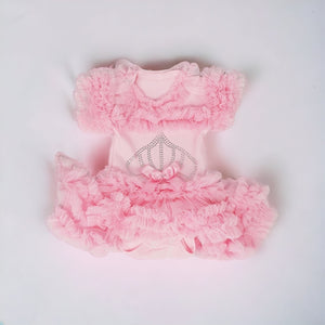 Infant Pink Crown Romper