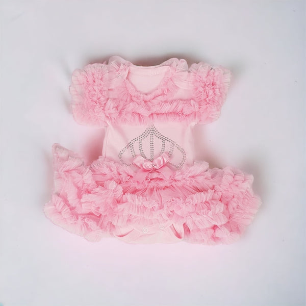 Infant Pink Crown Romper