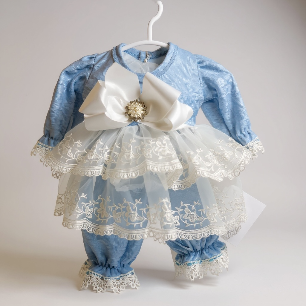 Baby Blue Velvet Alia Legging Set