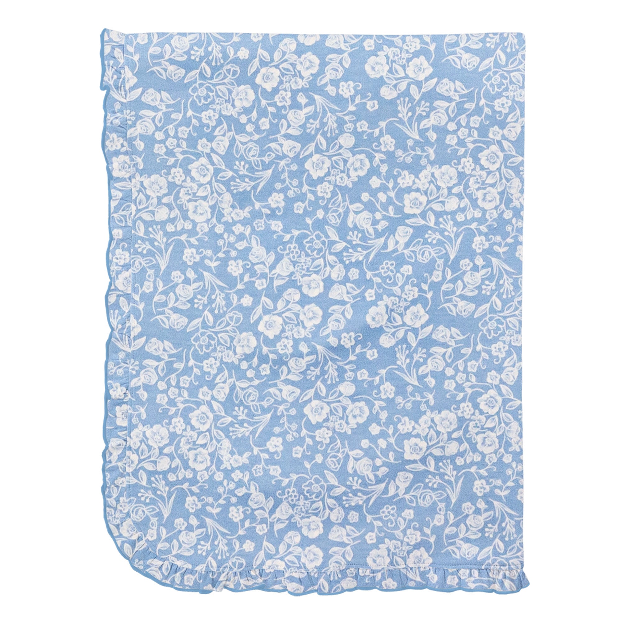 Blooming Garden Blanket with Ruffle