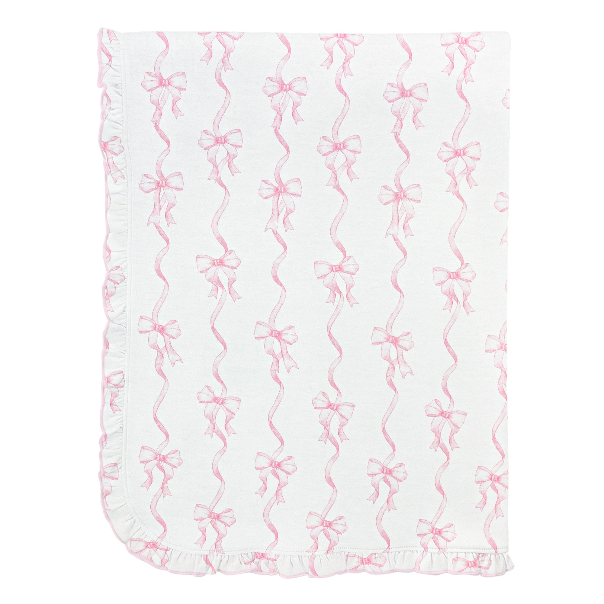 Couquette Bows Blanket with Ruffle