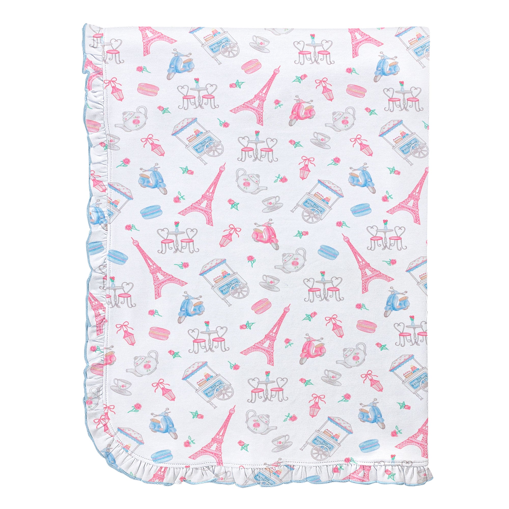 Charming Tea Blanket with Ruffle