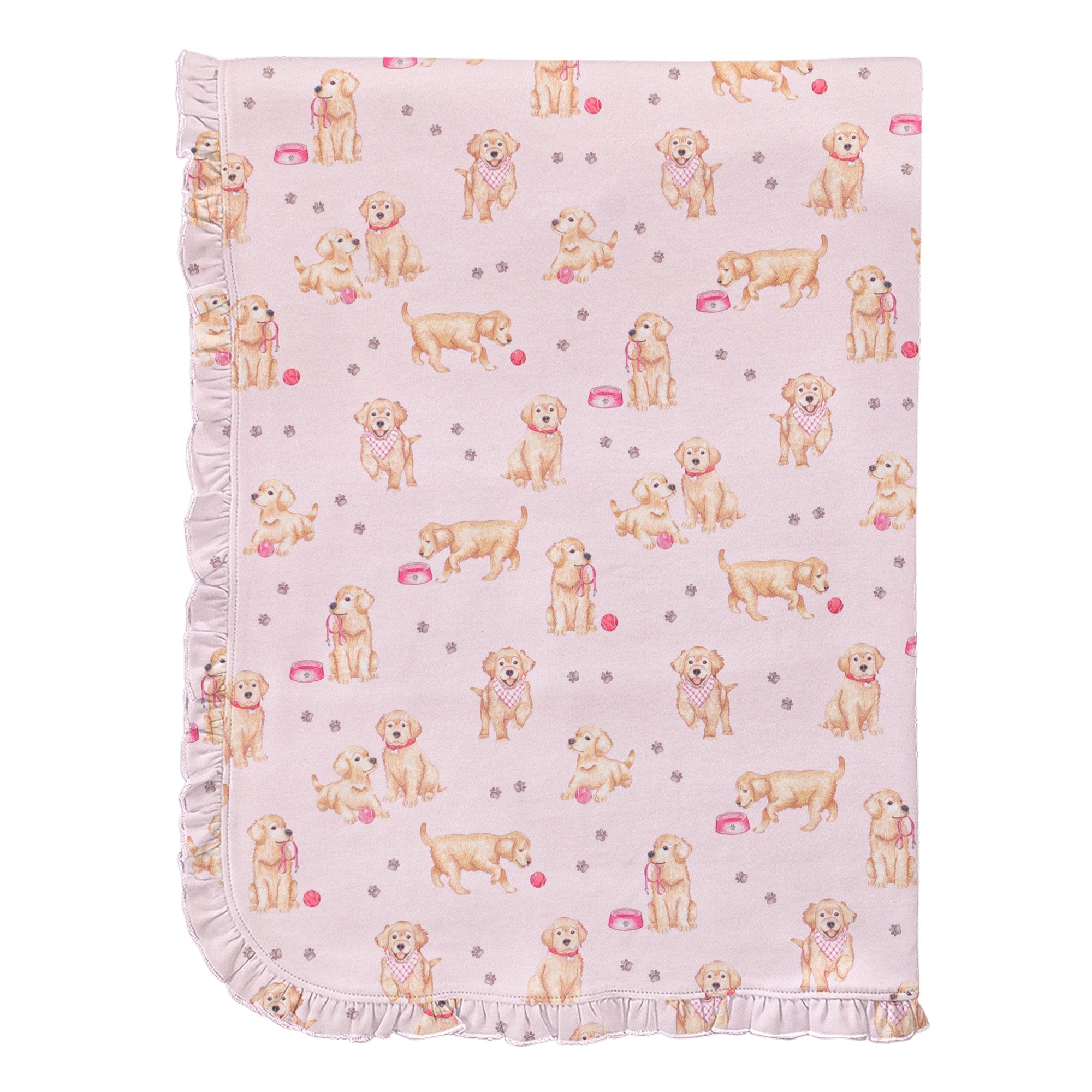 Puppy Adventures Blanket with Ruffle