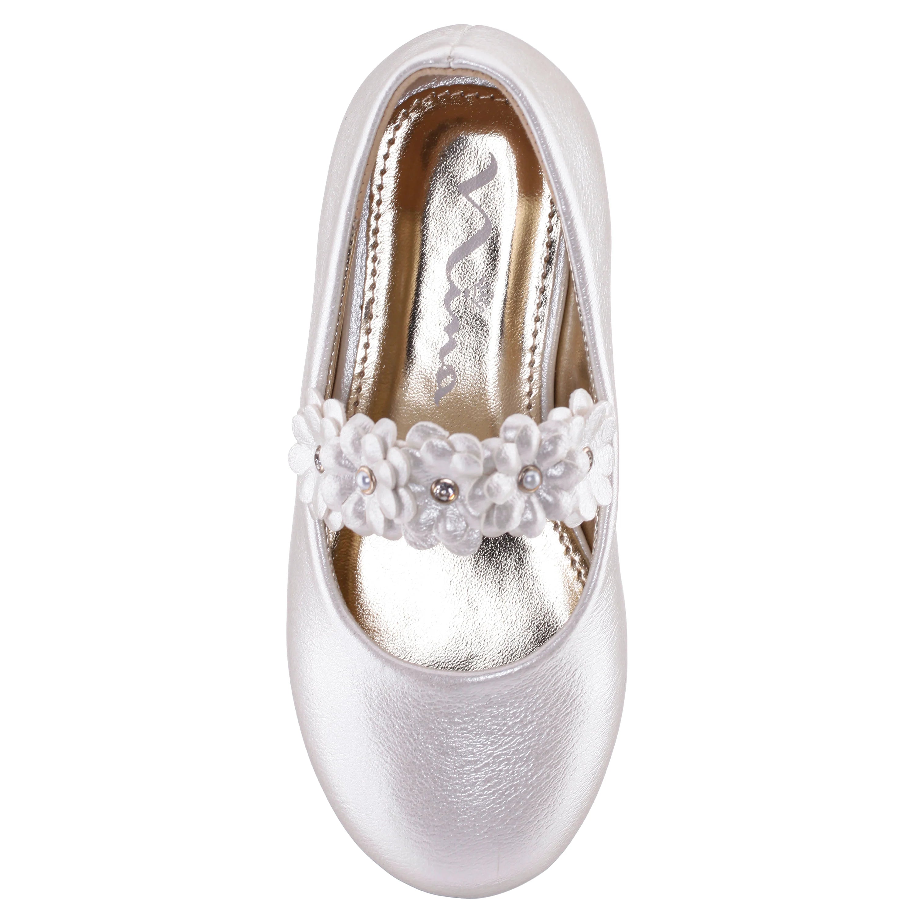 Nina Rozy White Ballet Flat