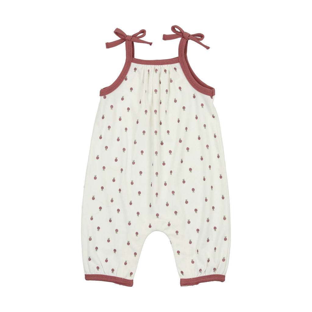 Ribbed Berry Baby Romper