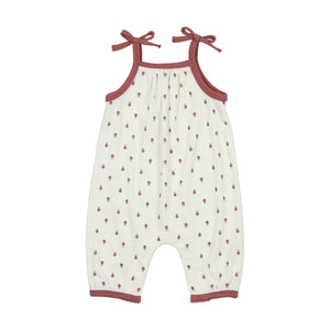 Ribbed Berry Baby Romper