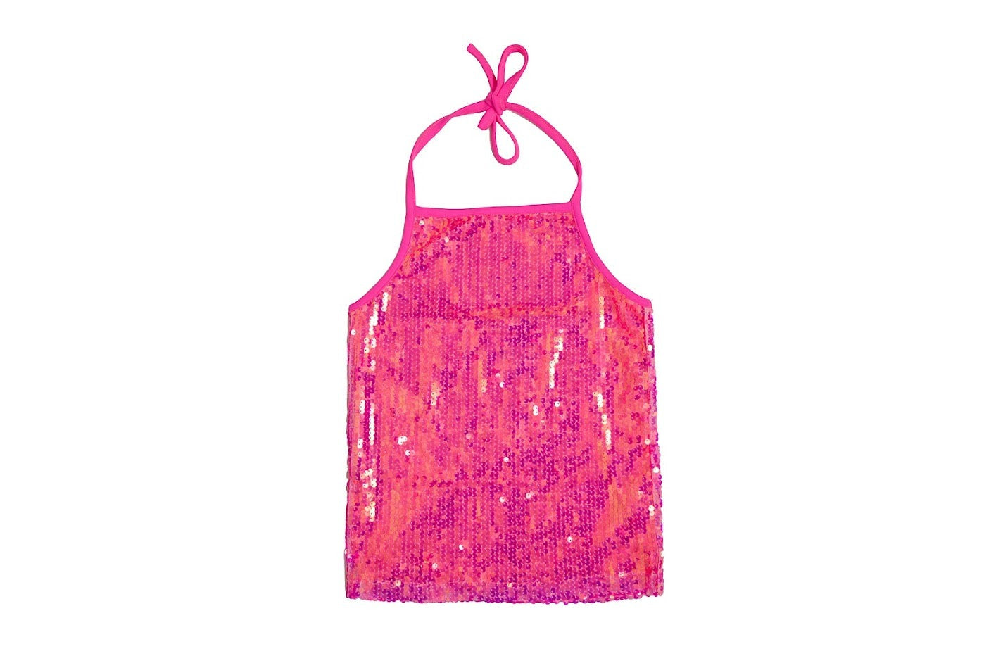 Pink Sequin Halter Top