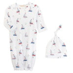 Sailing Boats Gown & Hat