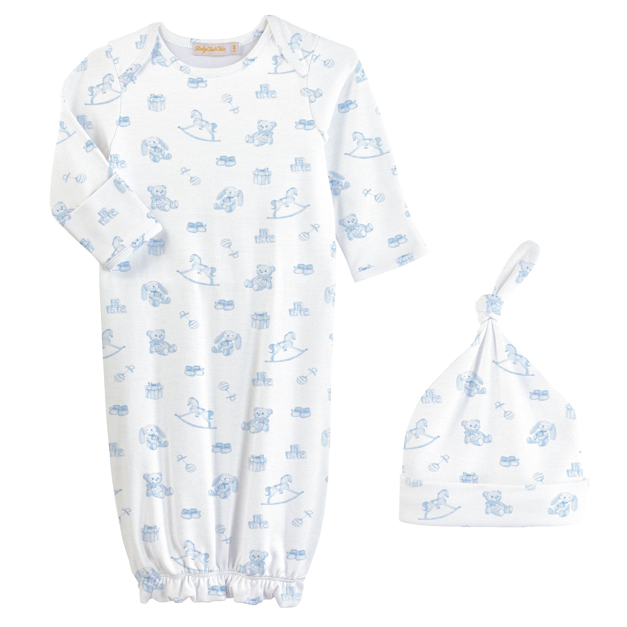 Tiny Baby Toys Gown & Hat Set