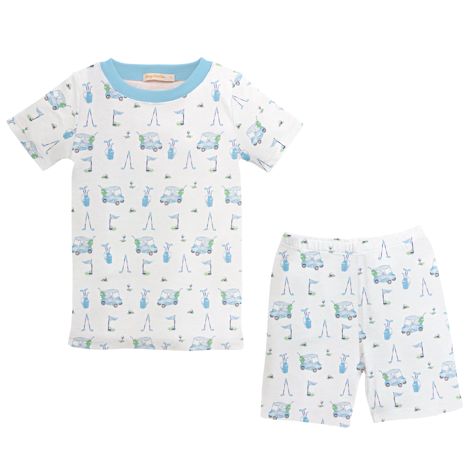 Light Blue Golf Short Set