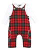 Boys Tartan Overall Set