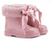 Igor Fur Ankle Boot in Pink or Cream
