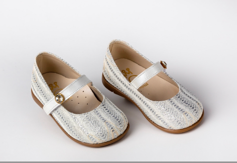 Silver Stripe Dress Shoe