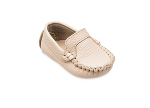 Leather Baby Moccasin in Cream