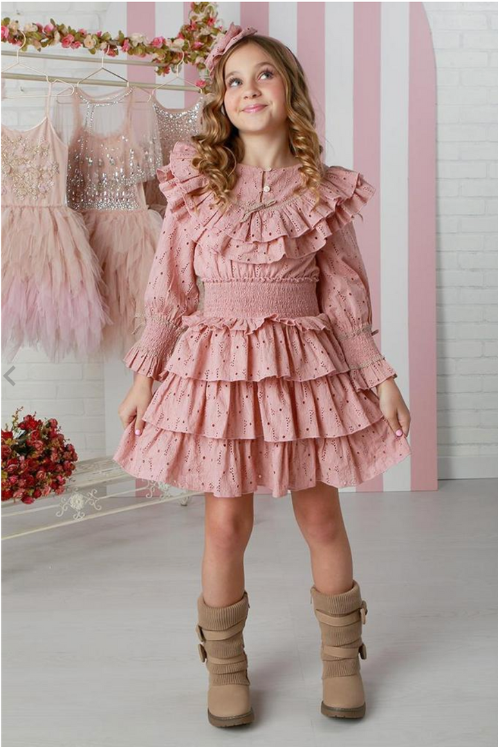 Quinn French Rose Eyelet Dress