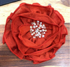 Ruby Taffeta Clip, Hard Headband or Elastic