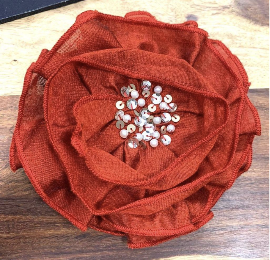 Ruby Taffeta Clip, Hard Headband or Elastic