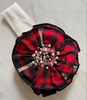 Ruby Plaid Clip or Headband