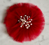 Ruby Tulle Hair Piece