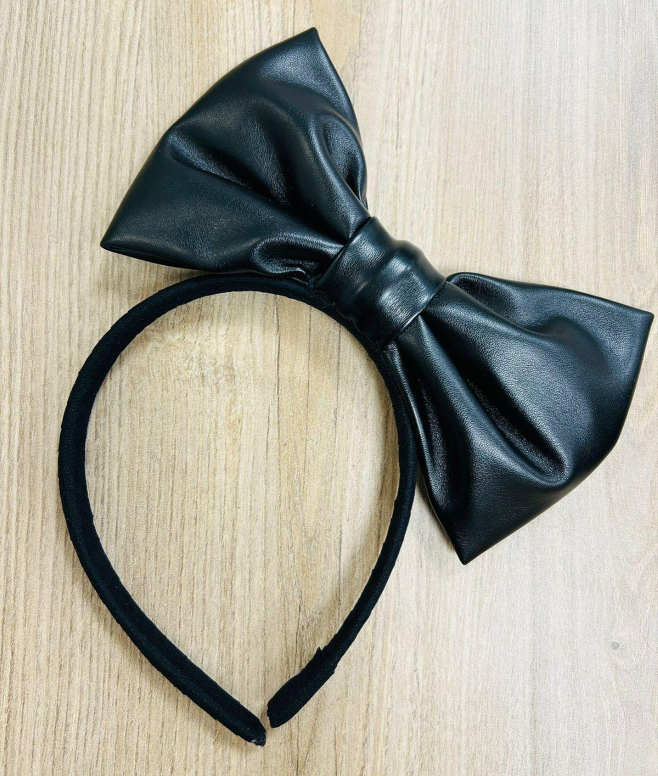 Pleather Headband in Black, Pink or Blue