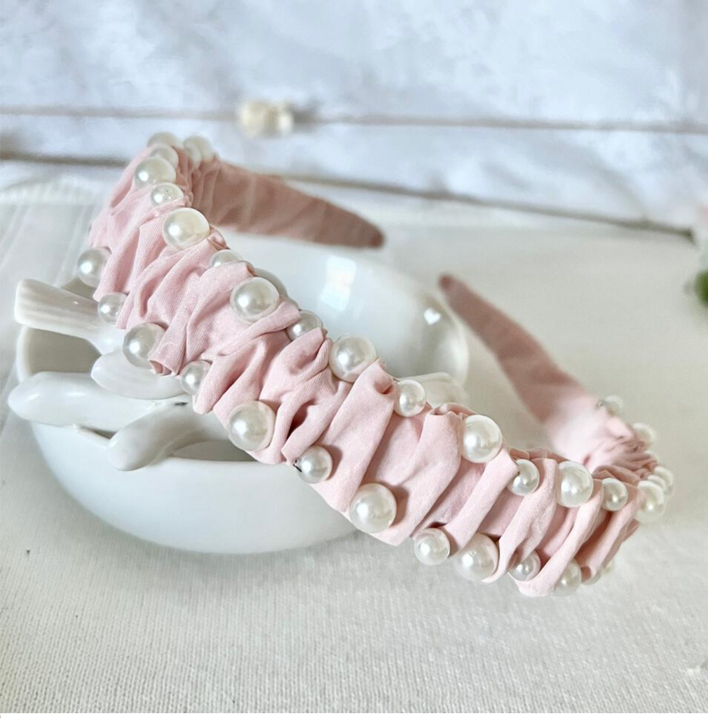 Pink Pearl Headfband