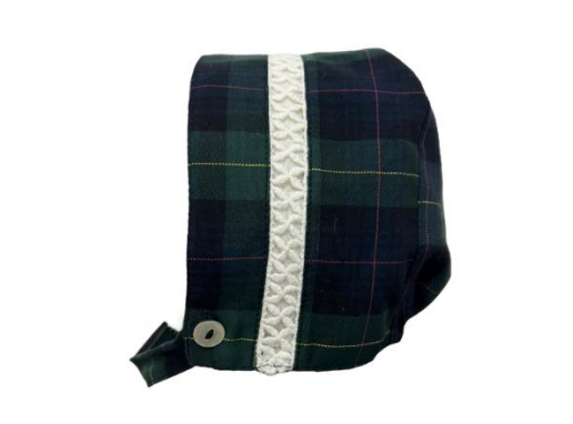 Green Plaid Bonnet