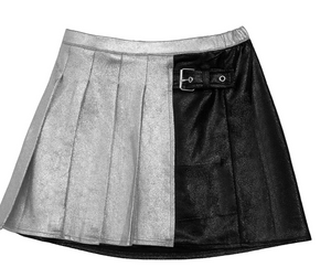 Silver School Girl Skirt
