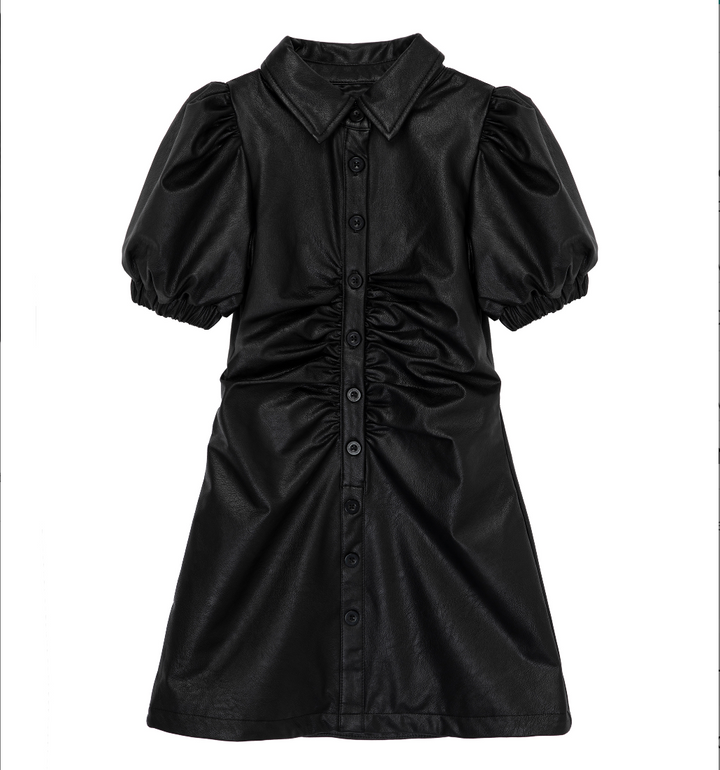 Faux Leather Skater Dress – Layla's Boutique