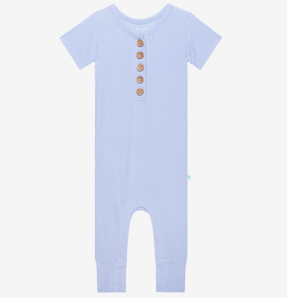 Posh Peanut Henley Romper