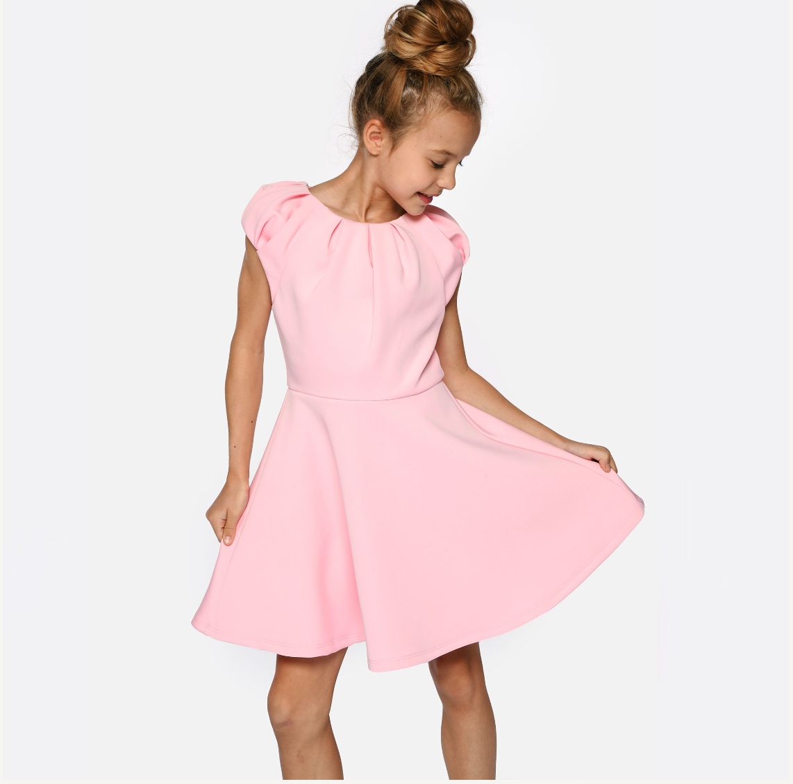 Scuba Dress in Pink