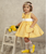 Yellow Gingham Puffball Dress