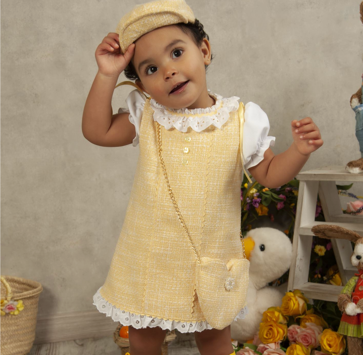 Chanel Yellow A Line Dress