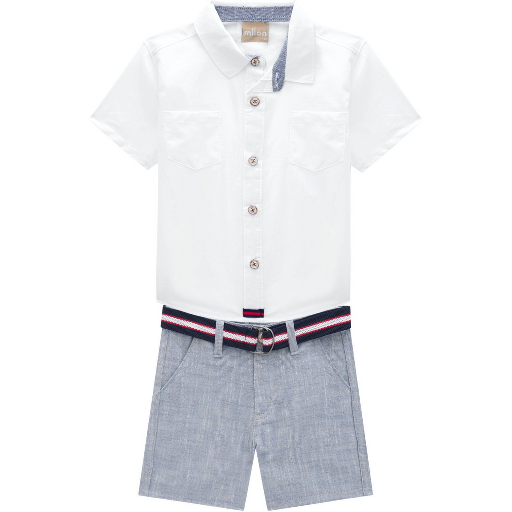 Woven Boy Short Set