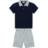 Navy Boy Short Set